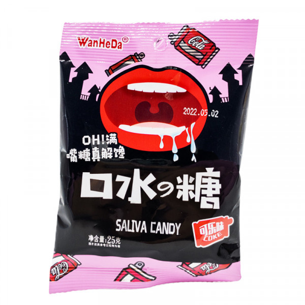 Кислые конфеты со вкусом колы WanHeDa, 25гр