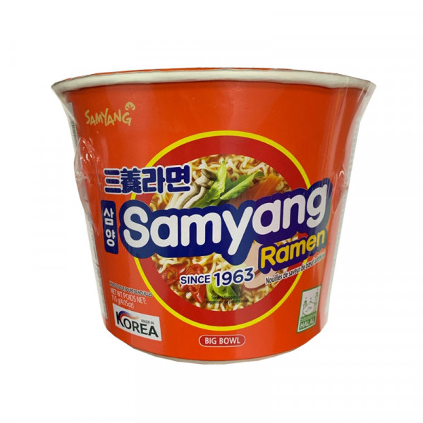 Лапша б/п Samyang Ramen со вкусом говядины острая (Чашка), 115 г