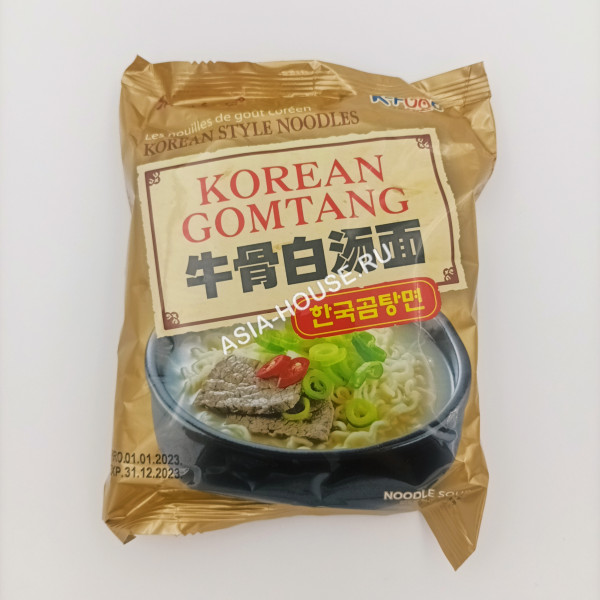 Лапша б/п Samyang Korean Comtang со вкусом говядины в светлом бульоне, 110 г